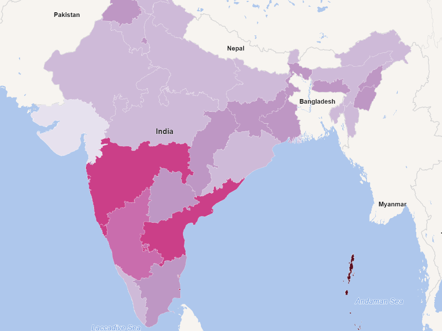 COVID-19 in India: EDA and spatial visualization