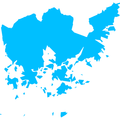 Example of geocoding of cities: Helsinki