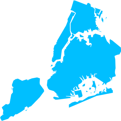 Example of geocoding of cities: New York City