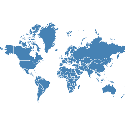 Example of geocoding with all countries