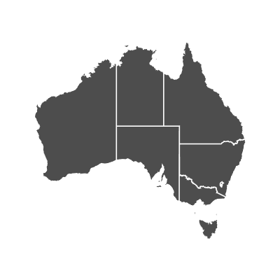 Example of geocoding of states: Australia