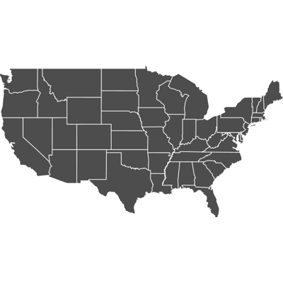 Example of geocoding of states: United States